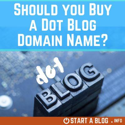 Dot.Blog Logo - Should you buy a dot Blog domain name for your blog?