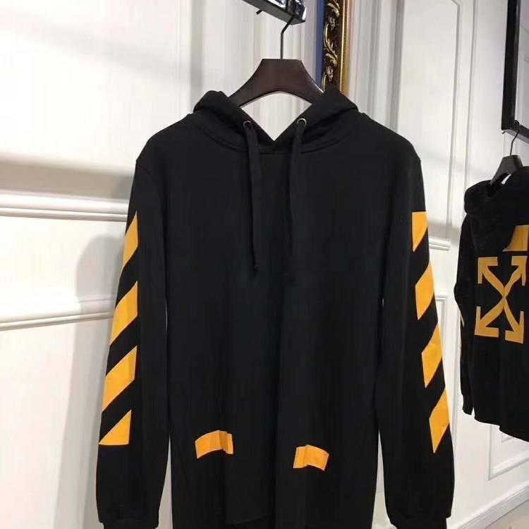 Yellow Off White Logo - Cheap Off White Yellow Arrows Logo Black Hoodie and New Jeans Hot ...