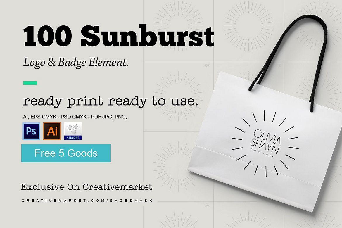 Sunburst Logo - Sunburst Logo & Badge Element by sagesm | Design Bundles
