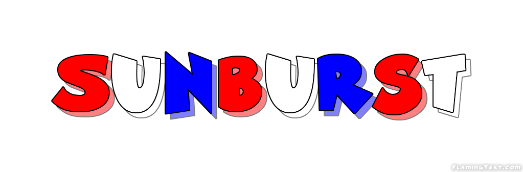 Sunburst Logo - United States of America Logo | Free Logo Design Tool from Flaming Text