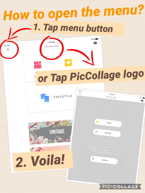 UserVoice Logo - Social] Settings/ Explore/Social pages in Pic Collage – Customer ...