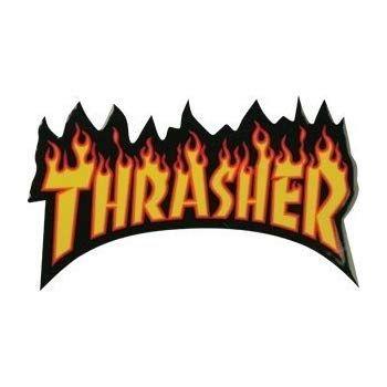 Single Logo - Thrasher Flame Logo Sm Decal Single Assorted Colors