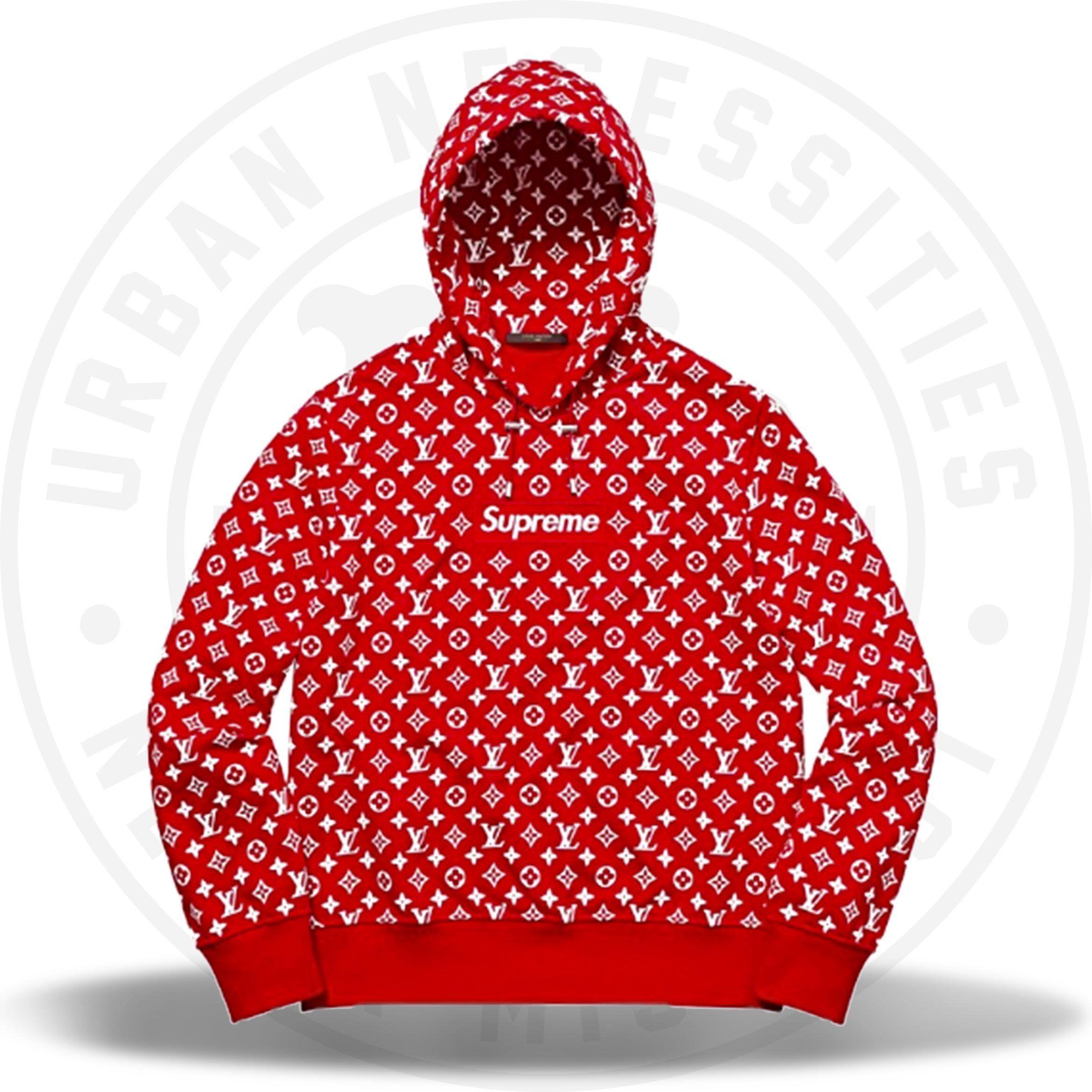 Louis Vuitton Supreme Box Logo - Louis Vuitton Supreme Box Logo Hooded Sweatshirt – Urban Necessities