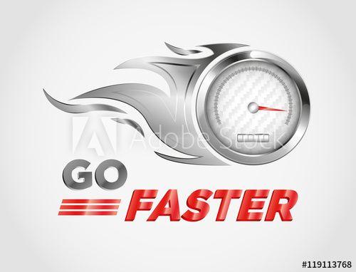 Faster Logo - Go faster logo concept this stock vector and explore similar