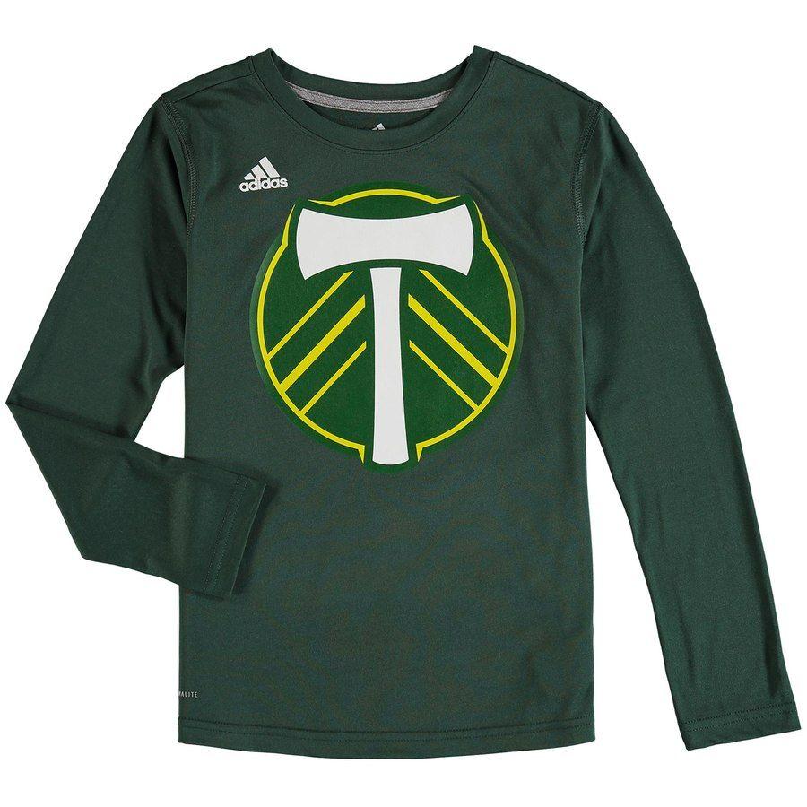 Timbers Logo - Youth Portland Timbers adidas Green Performance Logo Set Long ...