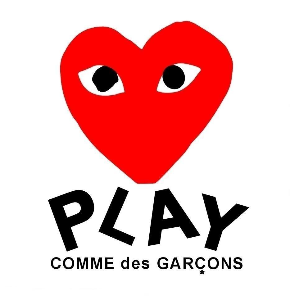 Comme Des Garcons Logo - Comme Des GarÇOns Play Comme Des Garcons Play Women'S Gold Heart ...