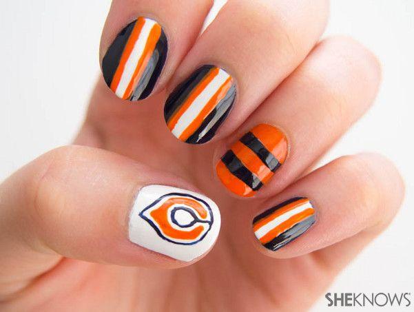 Sheknows.com Logo - Nail design: Chicago Bears manicure tutorial