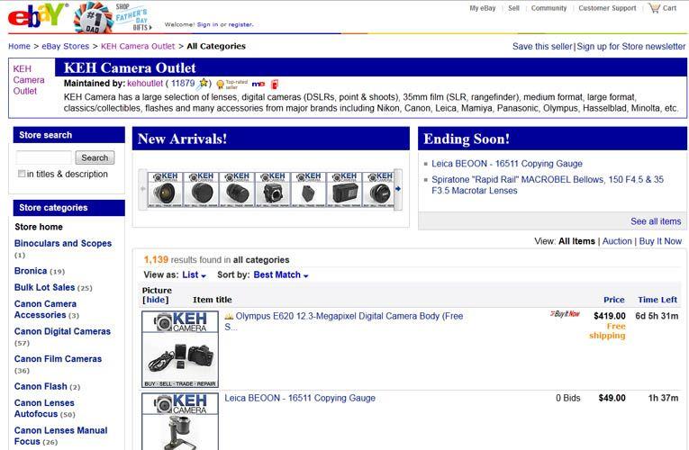 Keh Logo - KEH on eBay / Spotlight at KEH Camera