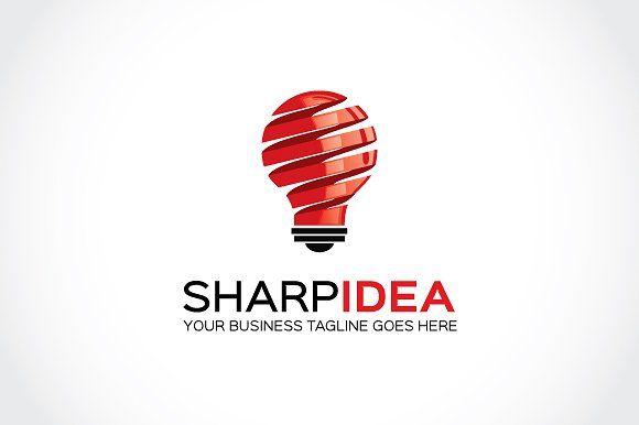 Idea Logo - Sharp idea Logo Template ~ Logo Templates ~ Creative Market