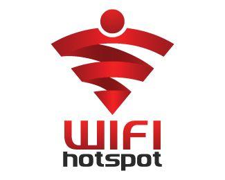 Hotspot Logo - WiFi Hot spot Designed