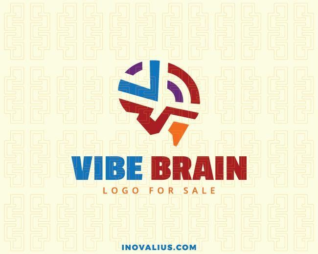 Vibe Logo - Vibe Brain Logo Design