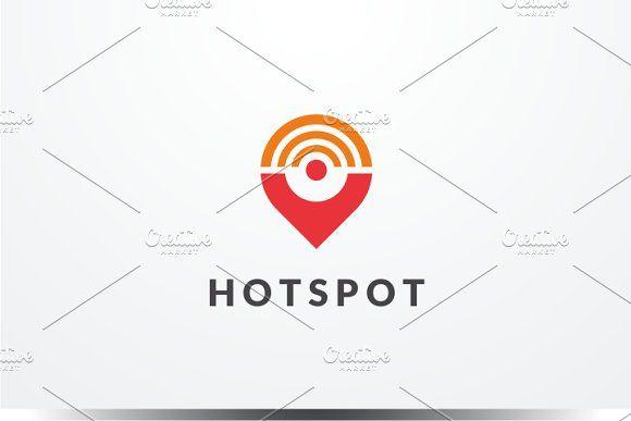 Hotspot Logo - Hot Spot Logo Logo Templates Creative Market