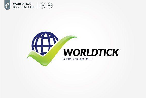 Tick Logo - World Tick Logo ~ Logo Templates ~ Creative Market