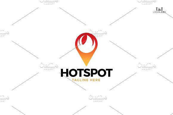 Hotspot Logo - Hot Spot Logo ~ Logo Templates ~ Creative Market