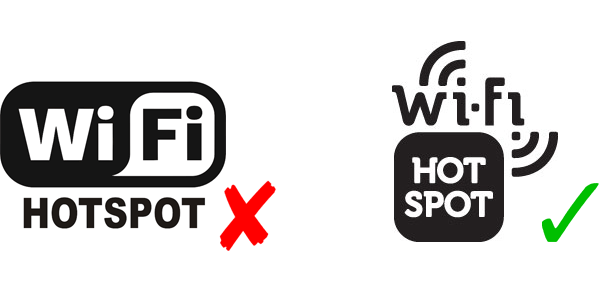 Hotspot Logo - Brand New: Correct Wi-Fi Logos