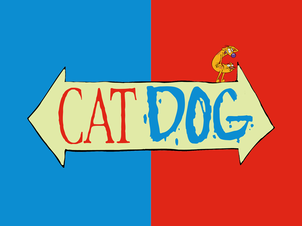 Catdog Logo - Catdog 90s GIF on GIFER