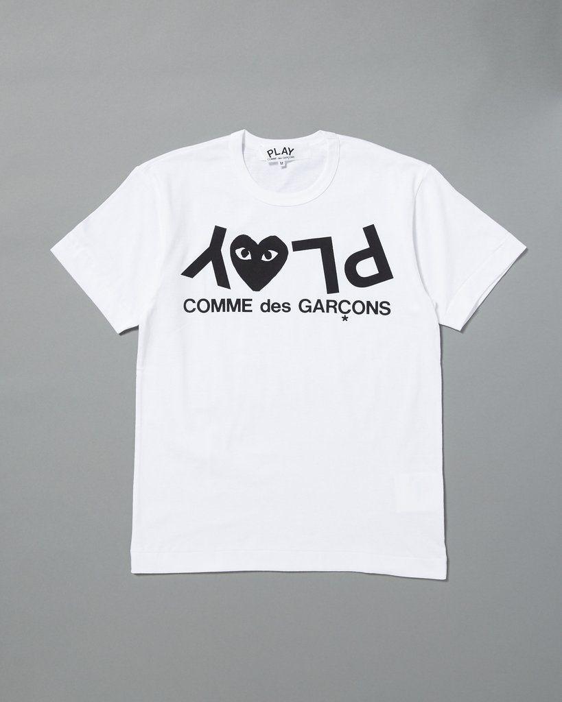 CDG Play Logo - COMME DES GARCONS PLAY - T-SHIRT WITH INVERTED PLAY LOGO – UNKNWN