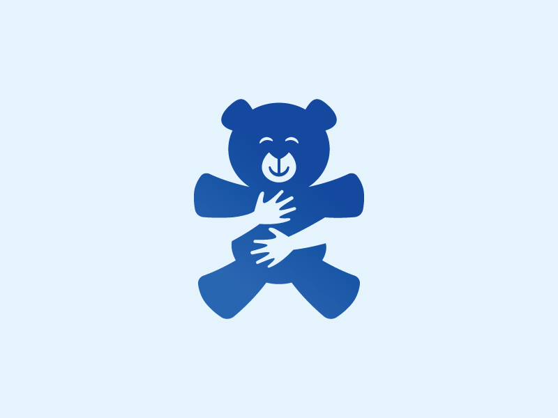 Hiug Logo - Teddy Bear Hug by brian hurst | Dribbble | Dribbble