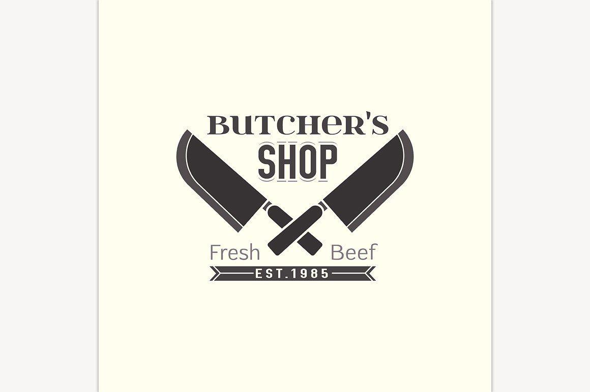 Butcher Logo - Butcher Shop Logo Icon Creative Market