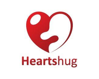 Hiug Logo - Hearts hug Designed by chungdha | BrandCrowd