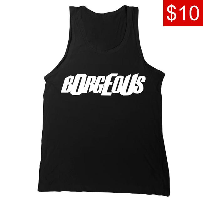 Borgeous Logo - BORGEOUS -Logo- Black Tank Top