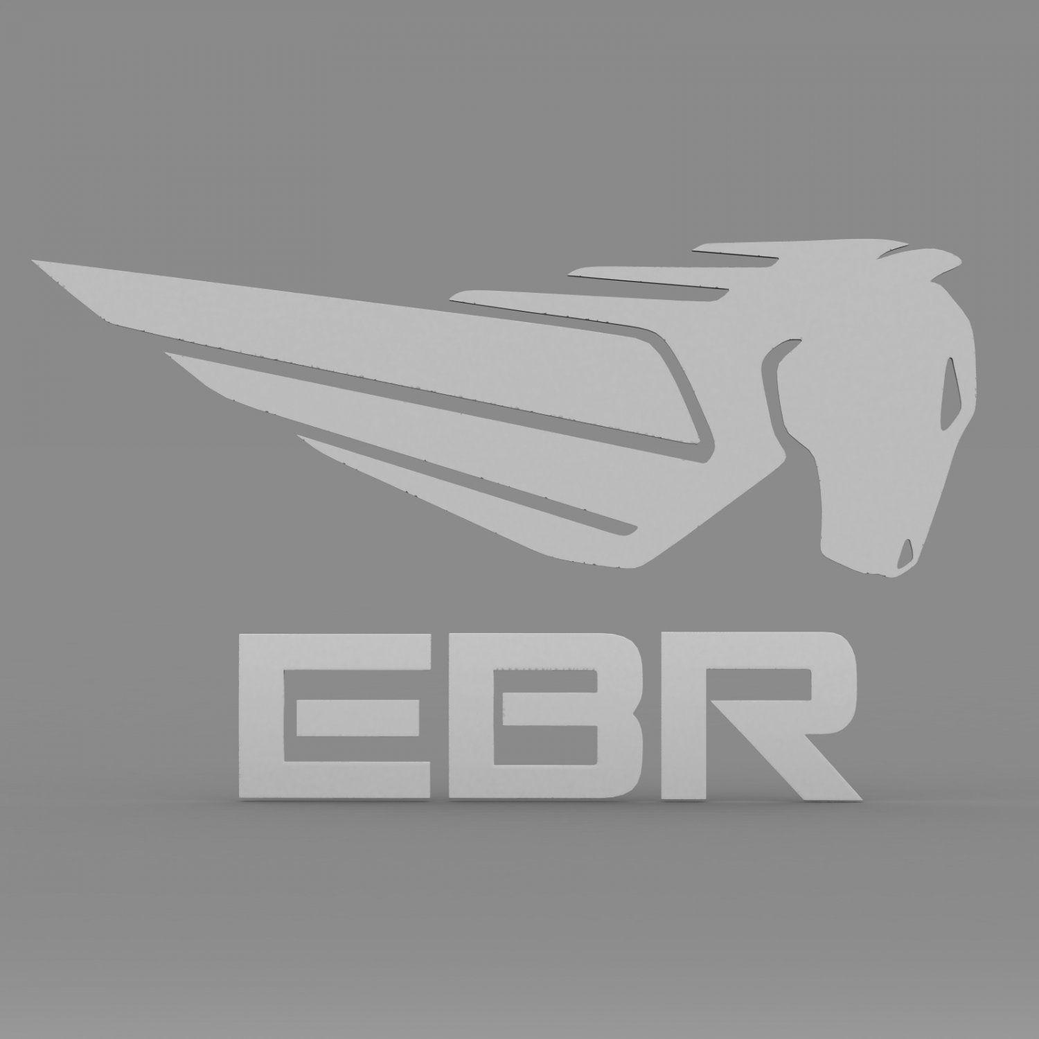 EBR Logo - Ebr logo 3D Model in Parts of auto 3DExport