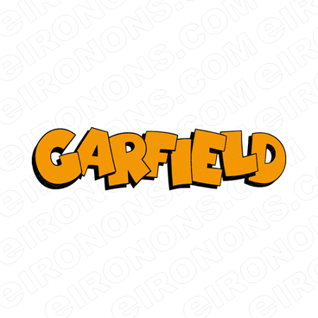Garfield Logo - GARFIELD LOGO CHARACTER T-SHIRT IRON-ON TRANSFER DECAL #CGF11 | YOUR ...