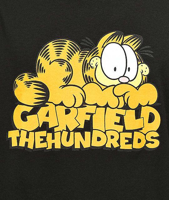 Garfield Logo - The Hundreds x Garfield Stack Black T-Shirt | Zumiez