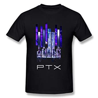 PTX Logo - HOOYOUNG Latest Pentatonix PTX Logo Men's T Shirts XXX Large