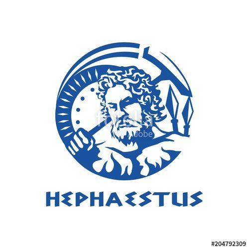 Hephaestus Logo - greek god hephaestus illustration