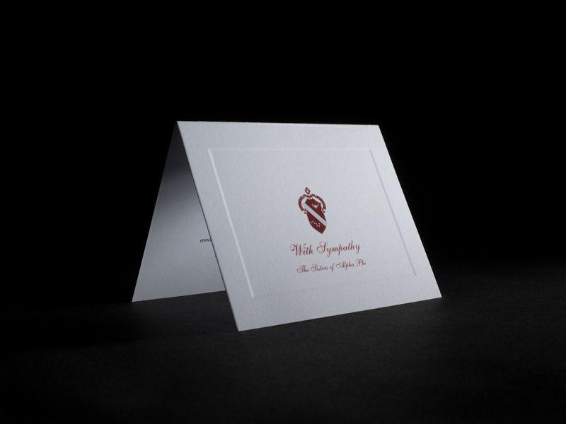 Sympathy Logo - Sympathy Cards Alpha Phi | GreekStation