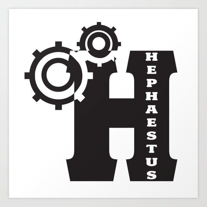 Hephaestus Logo - Hephaestus Logo Art Print by licencatz | Society6