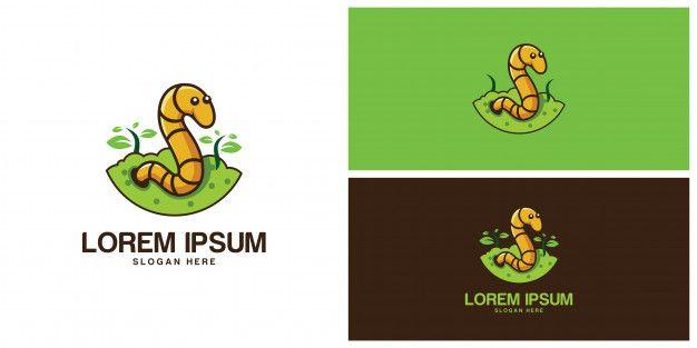 Worm Logo - Worm logo design template Vector | Premium Download
