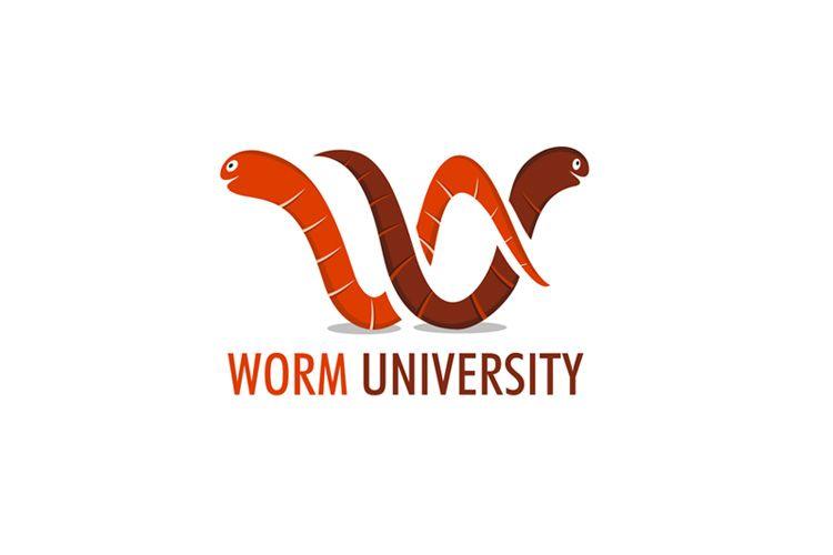 Worm Logo - Bold, Playful, University Logo Design for ??? by DesignTune. Design