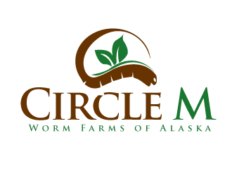 Worm Logo - Circle M Worm Farms of Alaska logo design - 48HoursLogo.com