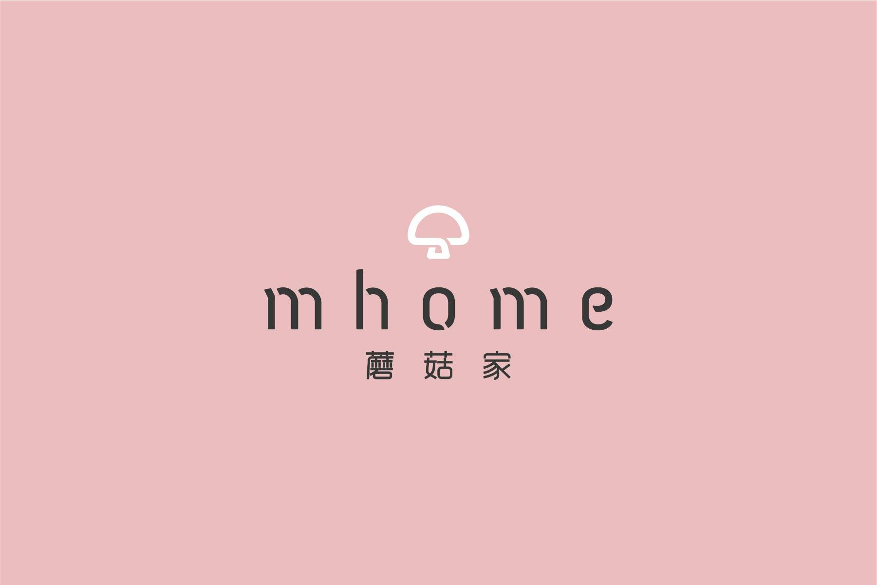 Hou Logo - China mhome Brand Identity – Reverse Logo in Pink | Leow Hou Teng ...