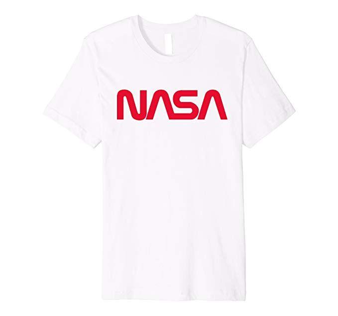 Worm Logo - NASA T Shirt Official Retired Worm Logo: Clothing