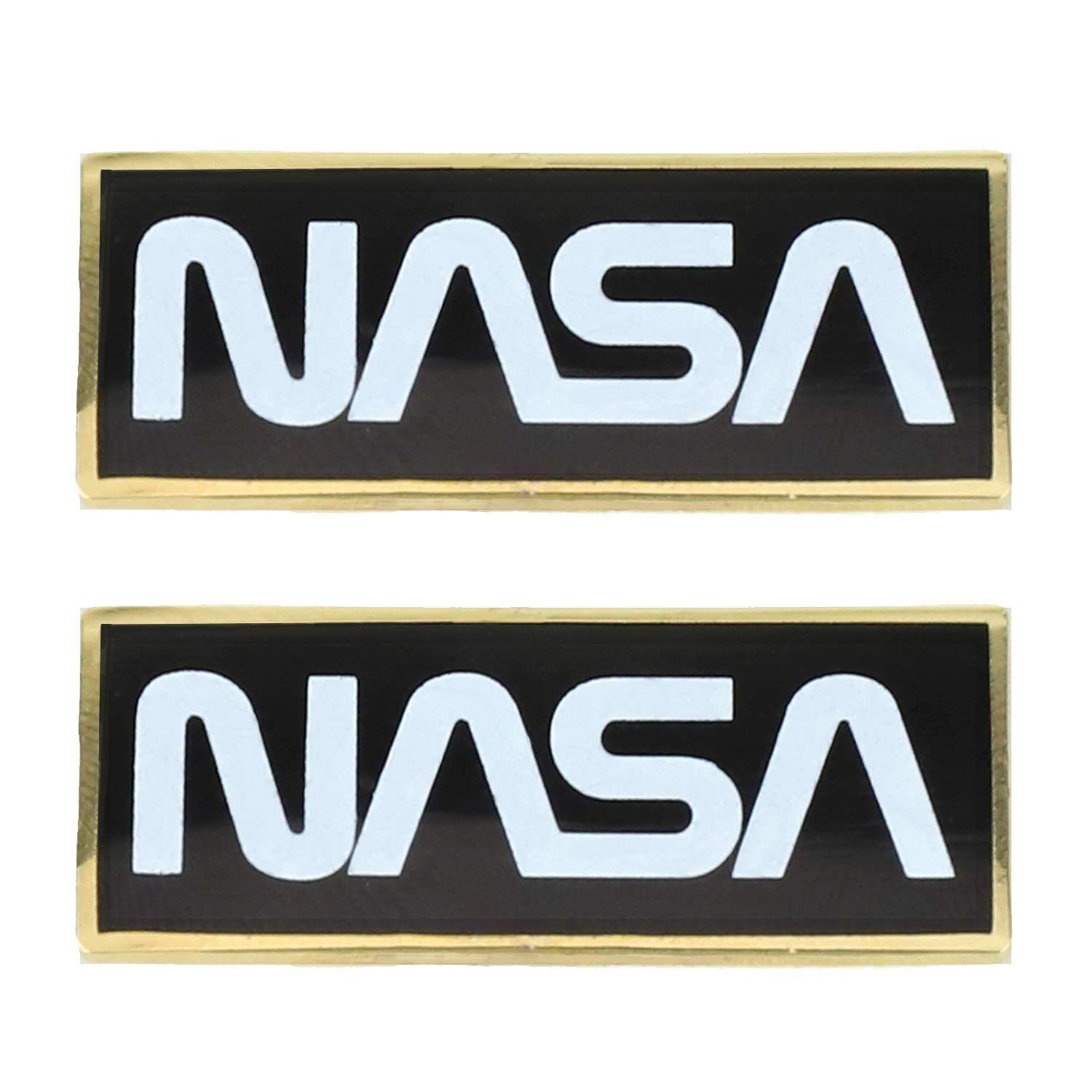 Worm Logo - Official Licensed Metallic NASA Worm Logo Pin Pack