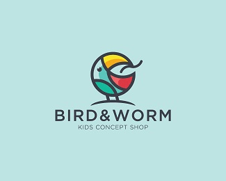 Worm Logo - Logopond, Brand & Identity Inspiration (Bird & Worm)