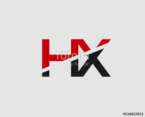 Hx Logo - Abstract letter HX logo design template. Vector letter logo 