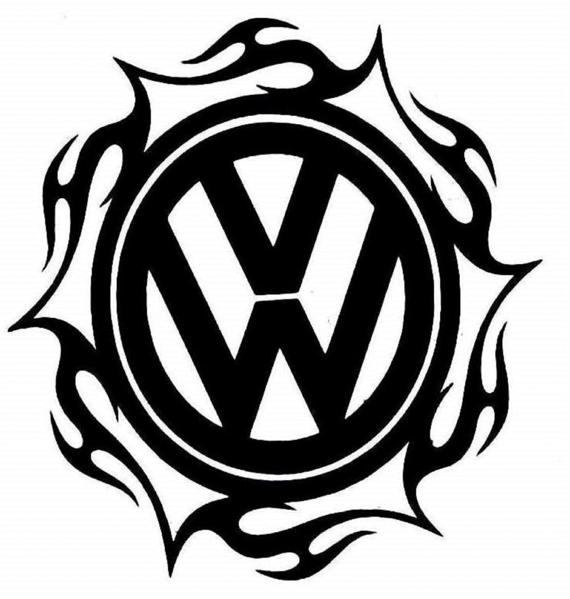 Tribal Logo - VW Tribal Logo design Vinyl sticker from my original art work
