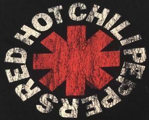 Asterisk Logo - RED HOT CHILI PEPPERS RED ASTERISK LOGO BLACK T SHIRT MENS LARGE EUC ...