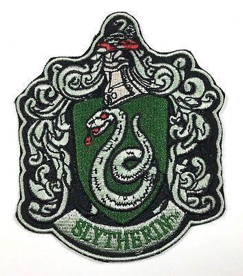 Slytherine Logo - HARRY POTTER HOUSE Of Slytherin New Crest Logo Patch New Iron On