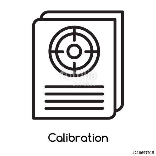 Calibration Logo - Calibration icon vector isolated on white background, Calibration