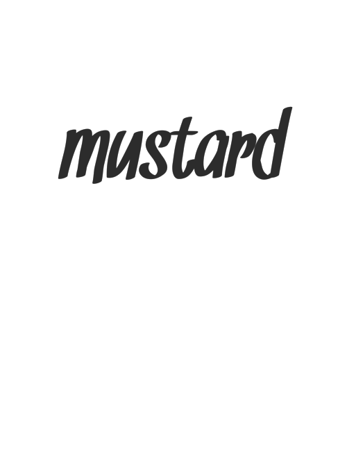 Mustard Logo - Mustard Logo Unisex T-Shirt (Yellow) — Mustard