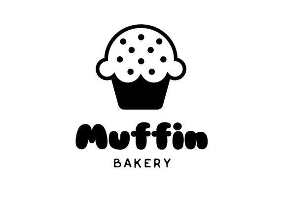 Muffin Logo - Cake Logo Cafe Logo Muffin Logo Bakery Logo Small Business | Etsy