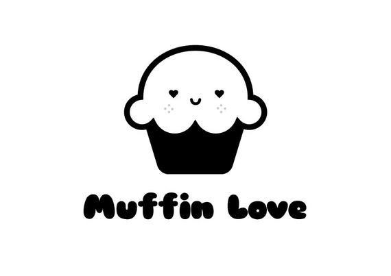 Muffin Logo - Cake Logo Cafe Logo Muffin Logo Bakery Logo Small Business | Etsy