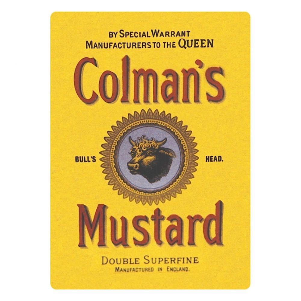 Mustard Logo - COLMANS MUSTARD LOGO FRIDGE MAGNET VINTAGE RETRO ADVERTISING KITCHEN ...