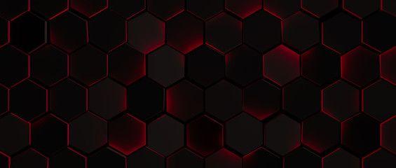 Black and Red Hexagon Logo - Search photo hexagonal