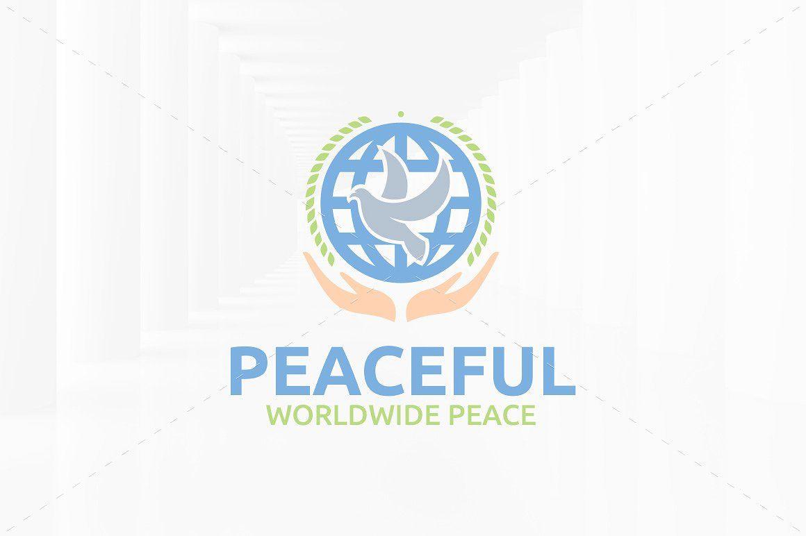 Peaceful Logo - Peaceful Logo Template ~ Logo Templates ~ Creative Market